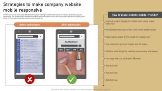 Strategies To Make Company Website Mobile Responsive Low Budget Marketing Techniques Strategy SS V