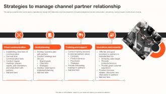 Strategies To Manage Channel Partner Relationship Indirect Sales Strategy To Boost Revenues Strategy SS V