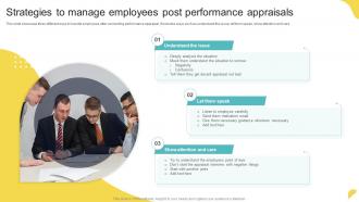 Strategies To Manage Employees Post Performance Appraisals