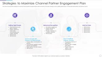 Strategies To Maximize Channel Partner Engagement Plan