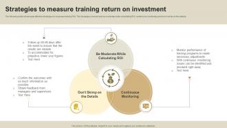 Strategies To Measure Training Return On Investment
