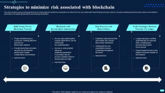 Strategies To Minimize Risk Associated With Blockchain Transforming Healthcare BCT SS