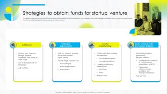 Strategies To Obtain Funds For Startup Venture