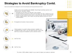 Strategies To Overcome Bankruptcy Powerpoint Presentation Slides