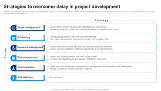 Strategies To Overcome Delay In Project Development