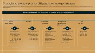 Strategies To Promote Product Differentiation Strategy How To Outshine
