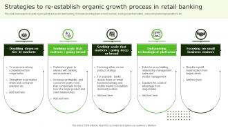 Strategies To Re Establish Organic Growth Process In Retail Banking
