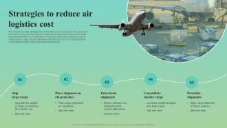 Strategies To Reduce Air Logistics Cost