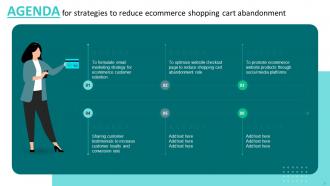 Strategies To Reduce Ecommerce Shopping Cart Abandonment Complete Deck Graphical Images
