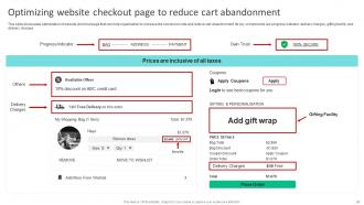 Strategies To Reduce Ecommerce Shopping Cart Abandonment Complete Deck Customizable Best