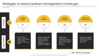 Strategies To Resolve Partner Management Strategic Plan For Corporate Relationship Management