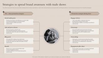 Strategies To Spread Brand Awareness With Trade Shows Brand Recognition Strategy For Increasing