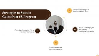 Strategies To Sustain Gains From 5S Program Training Ppt