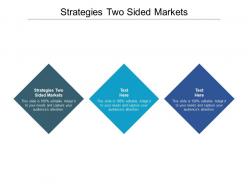 Strategies two sided markets ppt powerpoint presentation layouts shapes cpb