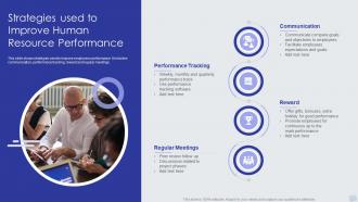 Strategies Used To Improve Human Resource Performance