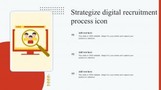 Strategize Digital Recruitment Process Icon