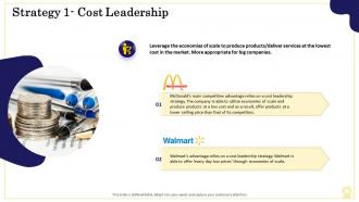 Strategy 1 cost leadership sources of sustainable competitive advantage