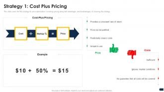 Strategy 1 cost plus pricing companys pricing strategies ppt file example