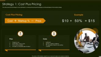 Strategy 1 Cost Plus Pricing Optimize Promotion Pricing