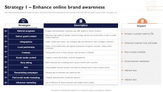 Strategy 1 Enhance Online Brand Awareness Effective Private Branding To Attract Potentia