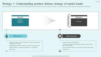 Strategy 1 Understanding Position Defense The Market Leaders Guide To Dominating Your Industry Strategy SS V