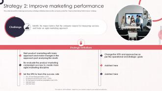 Strategy 2 Improve Marketing Performance Product Marketing Leadership To Drive Business Performance