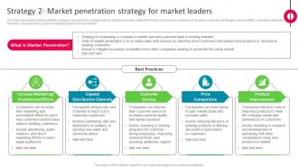 Strategy 2 Market Penetration Strategy For Market Leaders The Ultimate Market Leader Strategy SS