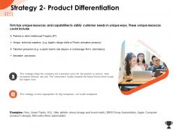 Strategy 2 product differentiation star traders ppt powerpoint presentation file guide