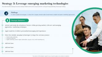Strategy 3 Leverage Emerging Marketing Technologies Effective Product Marketing Strategy