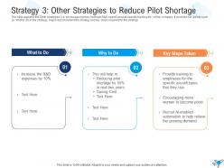 Strategy 3 other strategies to reduce pilot shortage strategies overcome challenge pilot shortage