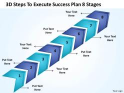 Strategy 3d steps to execute success plan 8 stages powerpoint templates 0522