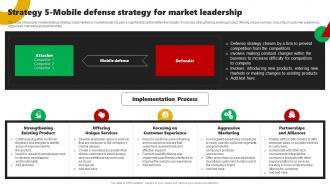 Strategy 5 Mobile Defense Strategy For Market Leadership Corporate Leaders Strategy To Attain Market