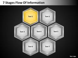 Strategy 7 stages flow of information powerpoint templates ppt backgrounds for slides