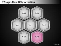 Strategy 7 stages flow of information powerpoint templates ppt backgrounds for slides