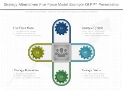 Strategy alternatives five force model example of ppt presentation