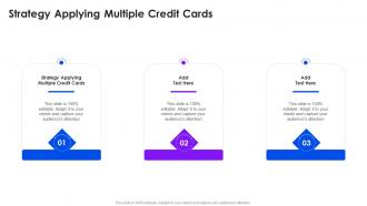 Strategy Applying Multiple Credit Cards In Powerpoint And Google Slides Cpb