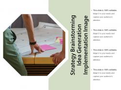 Strategy brainstorming idea generation implementation image