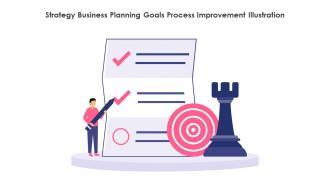 Strategy Business Planning Goals Process Improvement Illustration