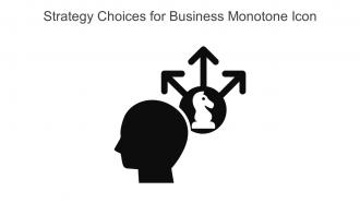 Strategy Choices For Business Monotone Icon In Powerpoint Pptx Png And Editable Eps Format