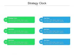 Strategy clock ppt powerpoint presentation outline show cpb