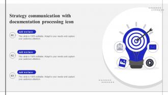 Strategy Communication With Documentation Processing Icon