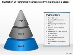 Strategy consultants pyramid diagram 3 stages powerpoint templates ppt backgrounds for slides 0530