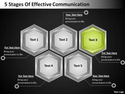 Strategy consulting business 5 stages of effective communication powerpoint templates