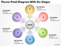 Strategy Consulting Business Flower Petal Diagram With Six Stages Powerpoint Templates 0523