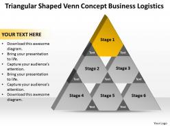 Strategy consulting business logistics powerpoint templates ppt backgrounds for slides 6 stages 0530
