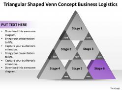 Strategy consulting business logistics powerpoint templates ppt backgrounds for slides 6 stages 0530