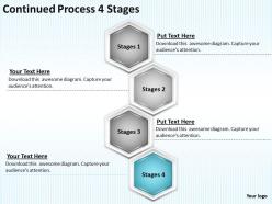 Strategy consulting continued process 4 stages powerpoint templates ppt backgrounds for slides