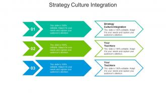 Strategy culture integration ppt powerpoint presentation outline model cpb