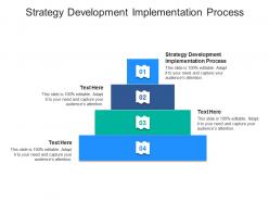 Strategy development implementation process ppt powerpoint presentation infographic template designs cpb