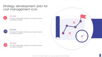 Strategy Development Plan For Cost Management Icon